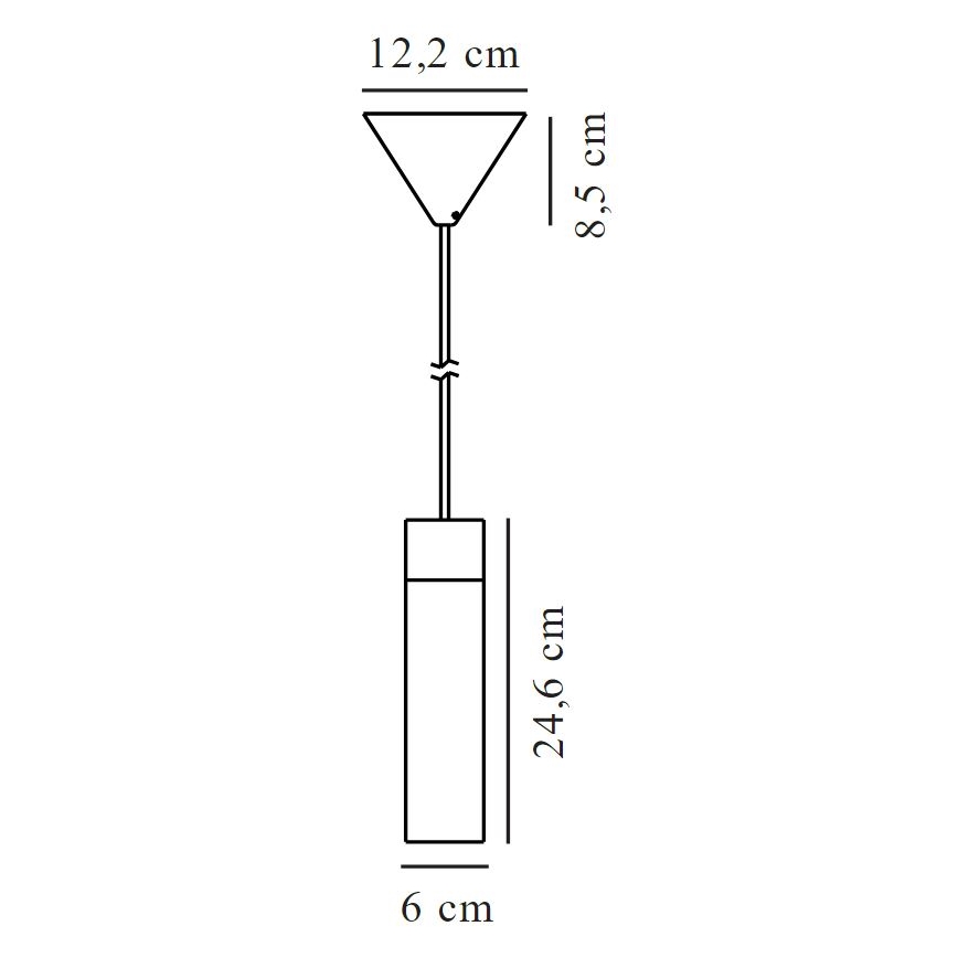 Nordlux - Пендел TILO 1xGU10/15W/230V черен