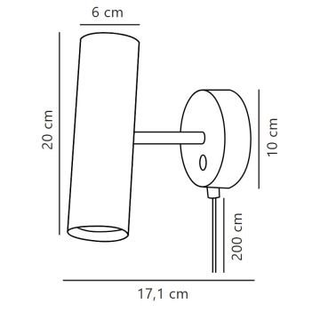 Nordlux - Спот аплик MIB 1xGU10/8W/230V бял