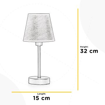 ONLI - Настолна лампа ASIA 1xE14/6W/230V 32 см
