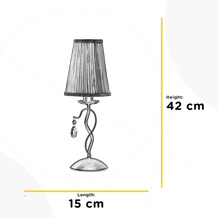 ONLI - Настолна лампа DELIA 1xE14/6W/230V 42 см