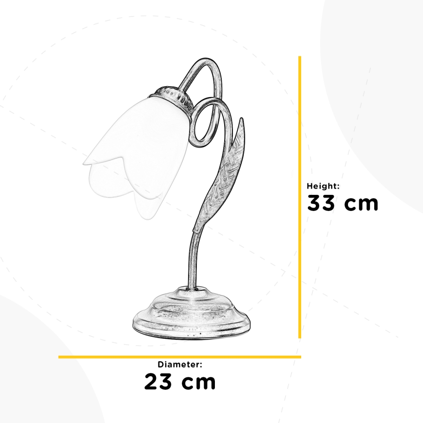 ONLI - Настолна лампа DOPPIO GIRO 1xE14/6W/230V златист