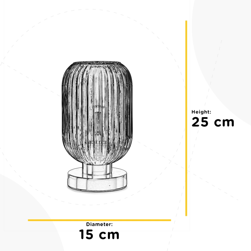 ONLI - Настолна лампа DOROTY 1xE27/22W/230V син/златист