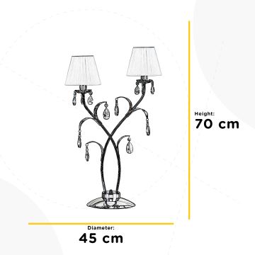 ONLI - Настолна лампа JACQUELINE 2xE14/6W/230V 70 см