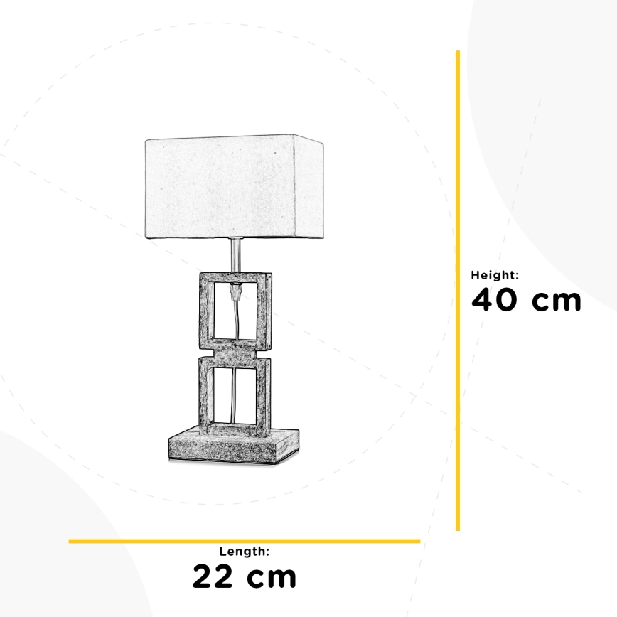 ONLI - Настолна лампа KISAR 1xE27/22W/230V