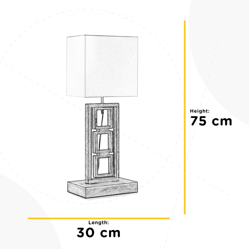 ONLI - Настолна лампа KISAR 2xE27/22W/230V