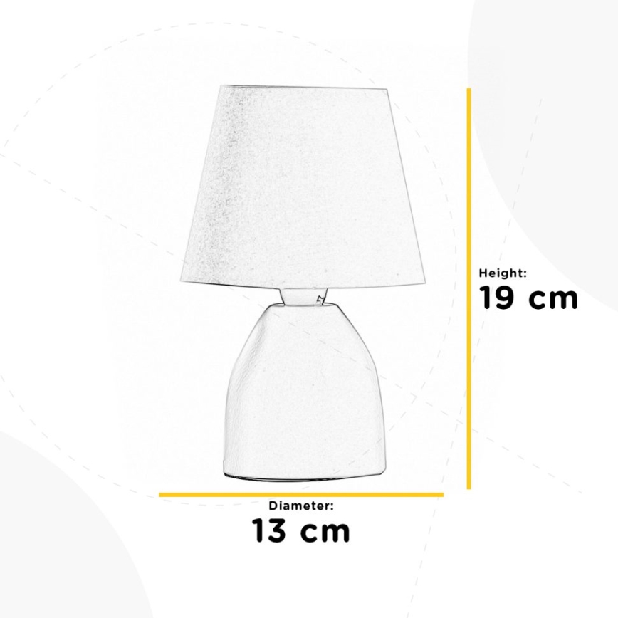 ONLI - Настолна лампа NANO 1xE14/6W/230V кафяв 19 см
