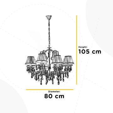 ONLI - Пендел KAREN 5xE14/6W/230V бронзов