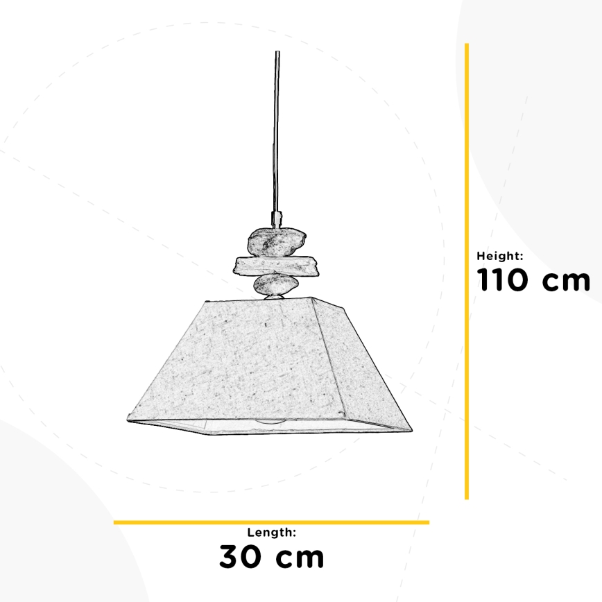 ONLI - Пендел SEREGON 1xE27/22W/230V