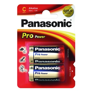 Panasonic LR14 PPG - 2ks Алкална батерия C Pro Power 1,5V
