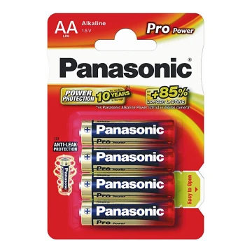 Panasonic LR6 PPG - 4ks Алкална батерия AA Pro Power 1,5V