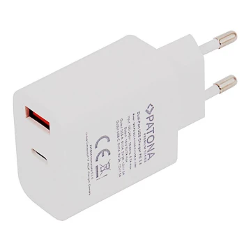 PATONA - Адаптер с USB и USB-C изход 18W Power delivery