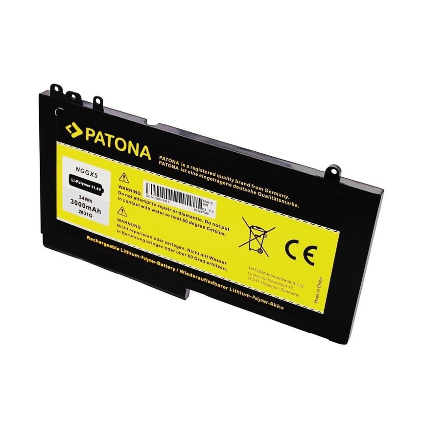PATONA - Батерия Dell 3000mAh Li-lon 11.4V версия 451-BBPD