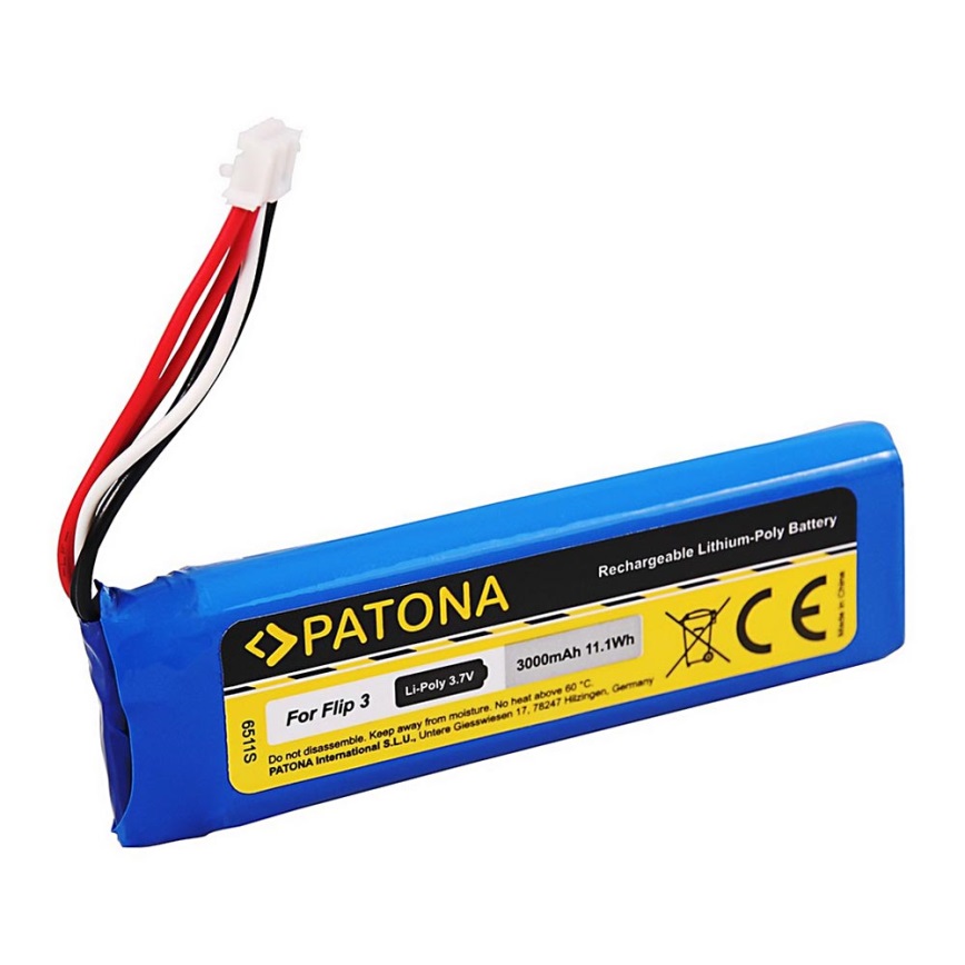 PATONA - Батерия JBL Flip 3 3000mAh 3,7V Li-Pol