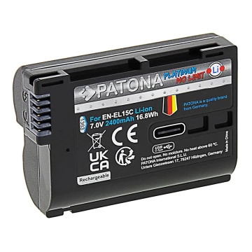 PATONA - Батерия Nikon EN-EL15C 2400mAh Li-Ion Platinum USB-C