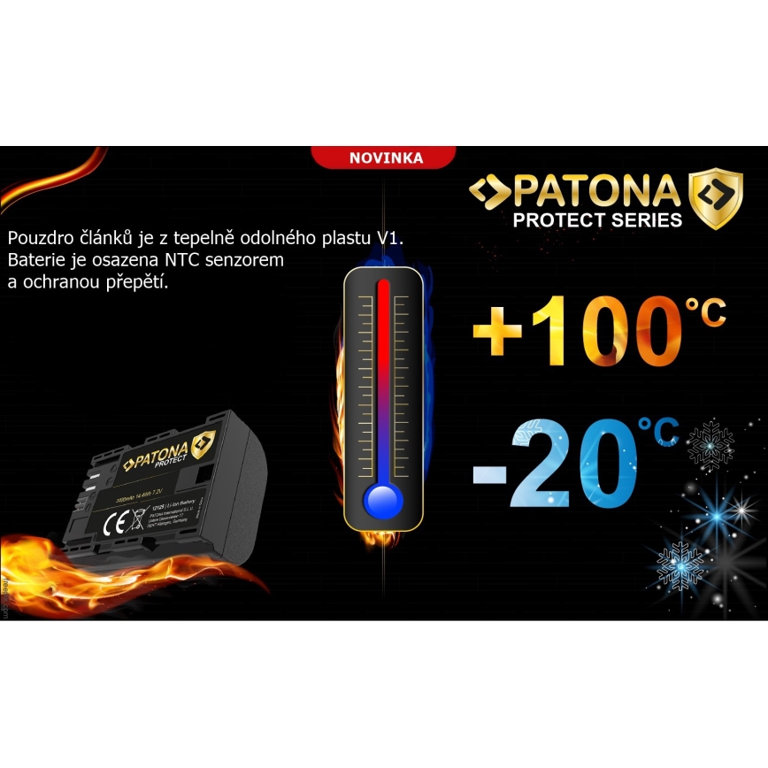 PATONA - Батерия Nikon EN-EL15C 2400mAh Li-Ion Protect