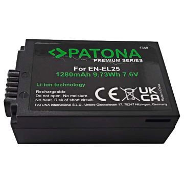 PATONA - Батерия Nikon EN-EL25 1350mAh Li-Ion 7,6V Premium Z50/Z fc