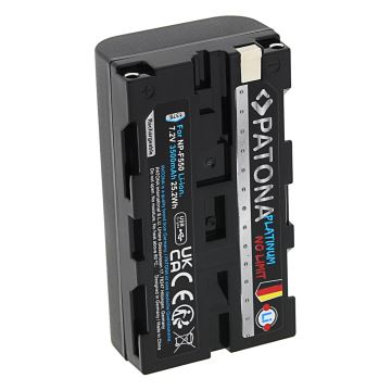 PATONA - Батерия Sony NP-F550/F330/F570 3500mAh Li-Ion Platinum USB-C зареждане