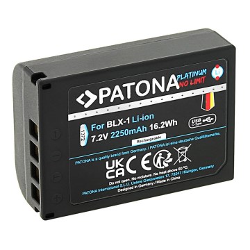 PATONA - Бстерия Olympus BLX-1 2400mAh Li-Ion Platinum USB-C зареждане