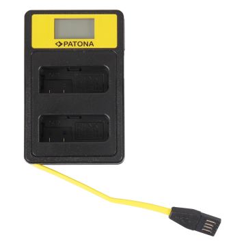 PATONA - Зарядно Dual Nikon EN-EL14 с LCD,USB