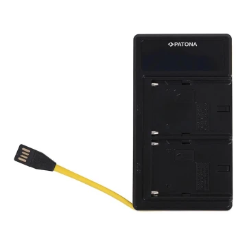 PATONA - Зарядно устройство Dual Sony NP-F970/F960/F950 USB