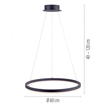 Paul Neuhaus 2382-13 - LED Димируем висящ полилей TITUS LED/38,5W/230V