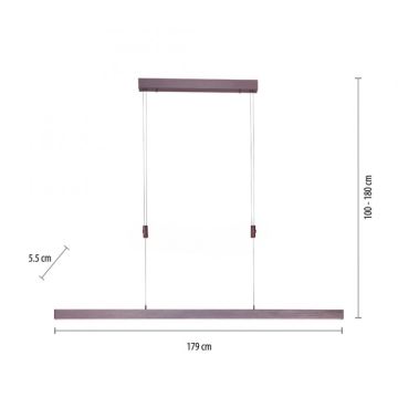 Paul Neuhaus 2568-24 - LED Димируем пендел ADRIANA LED/14W/230V 2700-5000K