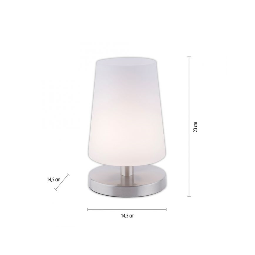 Paul Neuhaus 4146-55 - LED Димируема сензорна настолна лампа SONJA 1xG9/3W/230V матов хром