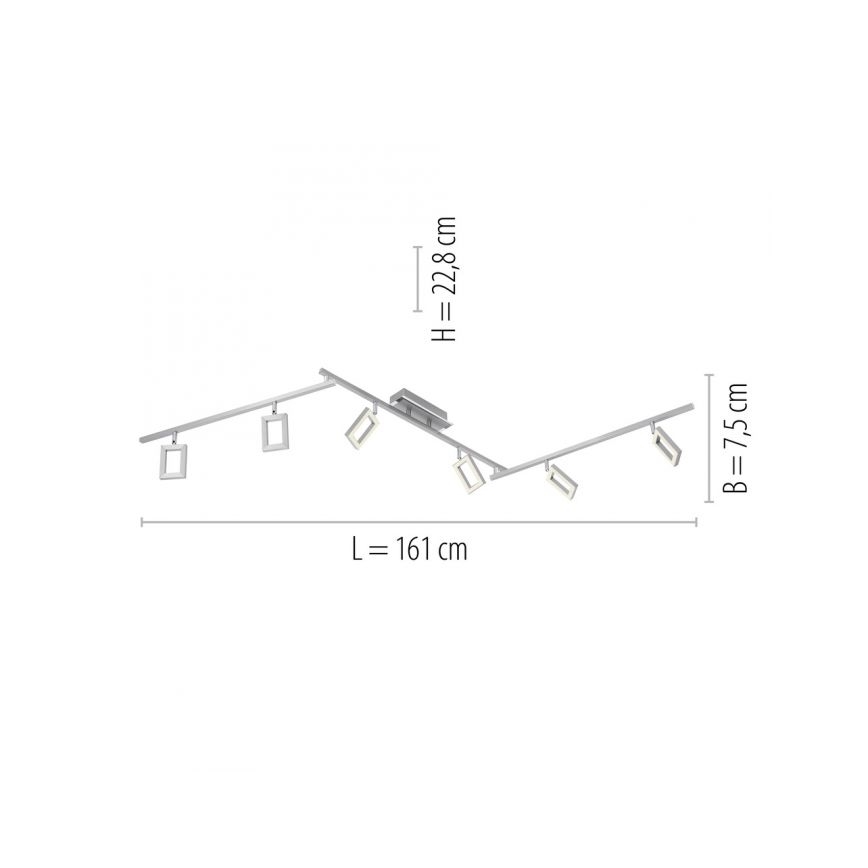 Paul Neuhaus 6965-55 - LED Димируем спот INIGO 6xLED/4W/230V