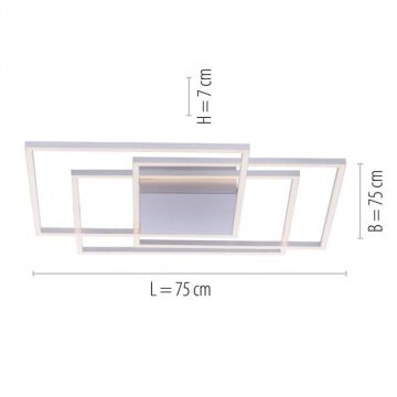 Paul Neuhaus 8256-55 - LED Димируема  Таванна лампа INIGO 3xLED/16W/230V