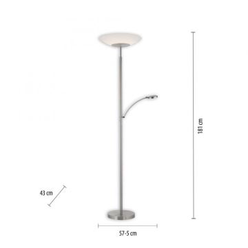 Paul Neuhaus 655-55 - LED Димируем лампион ALFRED 1xLED/28W+1xLED/4W/230V хром