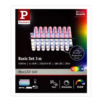 Paulmann 70628 - LED RGB/36W Димируема лента MAXLED 3м 230V + дистанционно