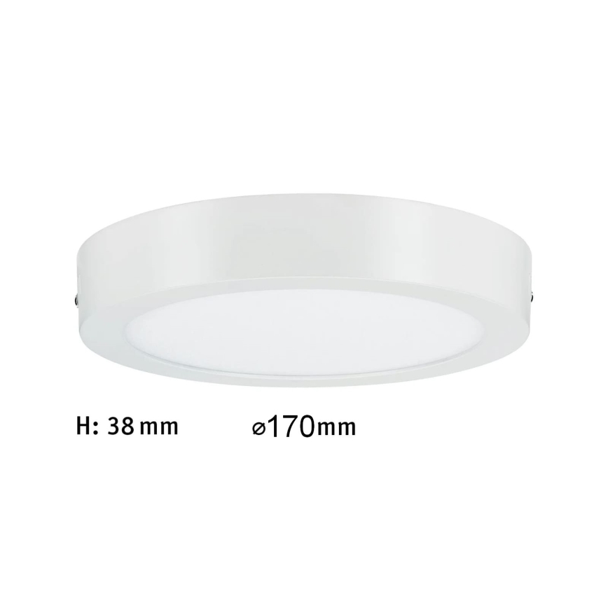 Paulmann 70641 - LED/11W Плафон LUNAR 230V Ø 17 см бял