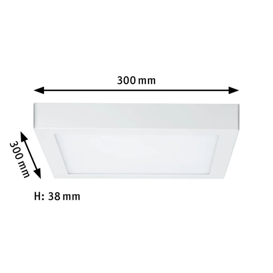 Paulmann 70646 - LED/16W Плафон LUNAR 230V 30x30 см бял