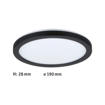 Paulmann 71002 - LED/11,2W Панел за повърхностен монтаж ATRIA 230V 4000K Ø 19 см черен