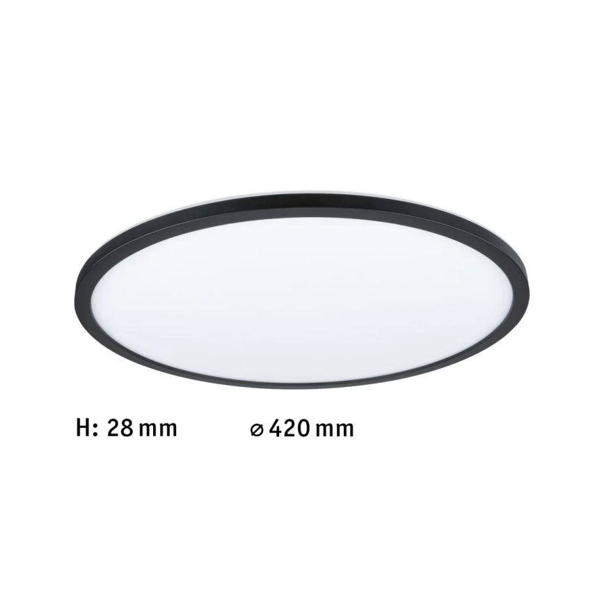 Paulmann 71013 - LED/22W Димируем панел ATRIA 230V 4000K Ø 42 см черен