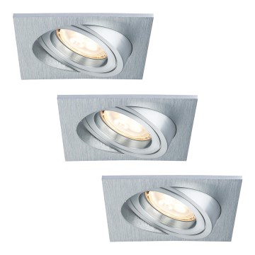 Paulmann 92619 - Комплект LED-GU10/4W Димируема За баня Таванна лампа PREMIUM LINE 230V