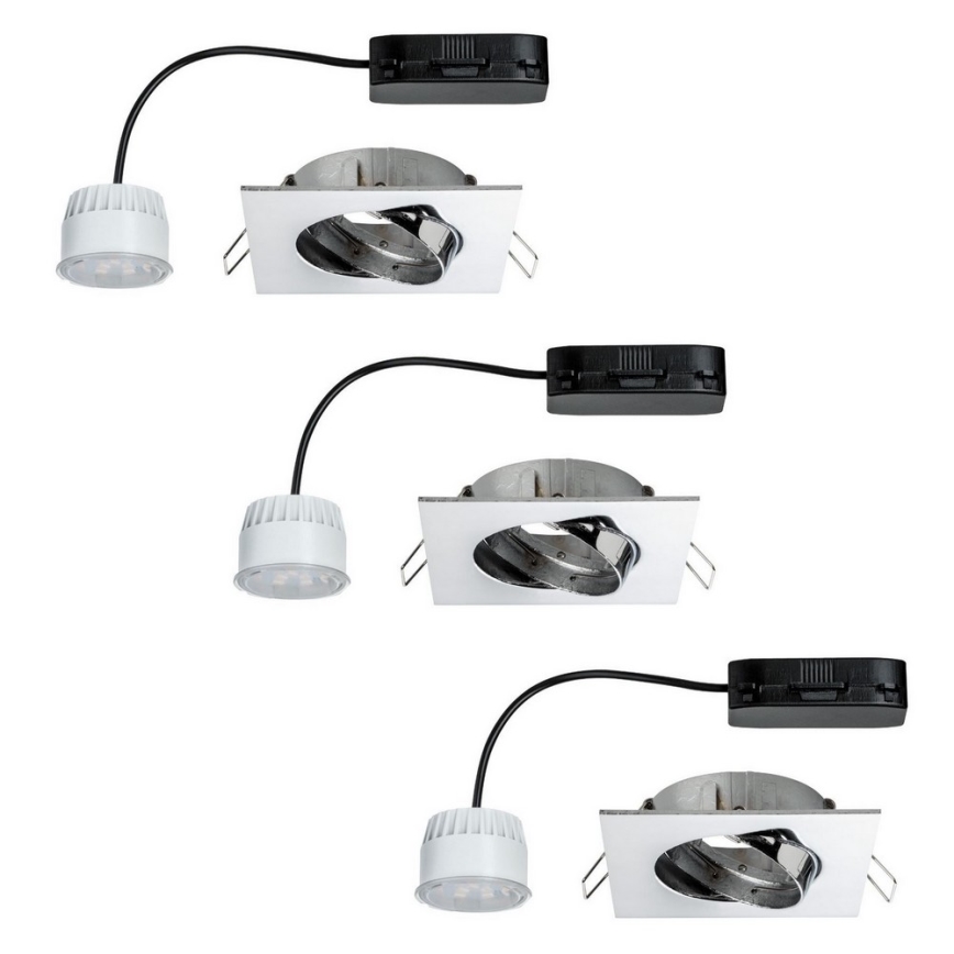 Paulmann 92774 - КОМПЛЕКТ 3x LED / 6.8W Таванна лампа за баня PREMIUM 230V