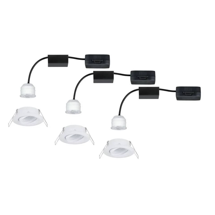 Paulmann 92971 - К-кт 3x LED/4,2W IP23 Димируема лампа за окачен таван на баня NOVA 230V