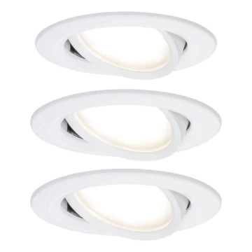 Paulmann 93449 - К-кт 3бр.LED/6,5W IP23 лунички за баня NOVA 230V