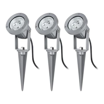 Paulmann 98845 - К-кт 3бр. LED/3W IP65 прожектори GARDENSPOT 230V