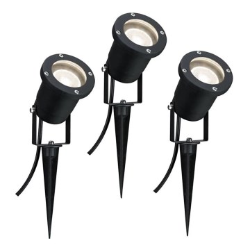 Paulmann 98897 - К-кт 3бр.LED GU10/3,5W IP65 екстериорни лампи 230V