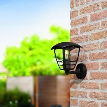 Philips 15380/30/16 - Екстериорна Стенна лампа MYGARDEN CREEK 1xE27/60W/230V IP44