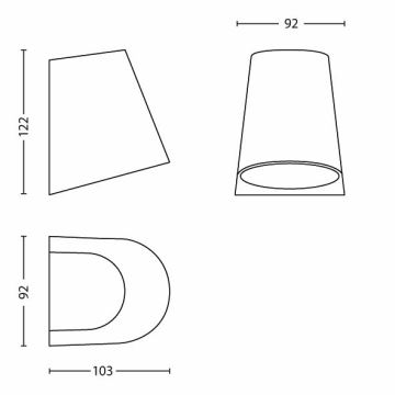 Philips - LED Екстериорен аплик 1xLED/3W/230V IP44