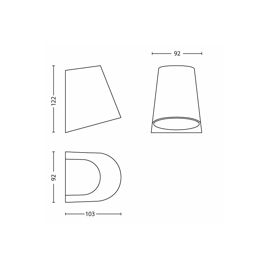 Philips - LED Екстериорен аплик 1xLED/3W/230V IP44