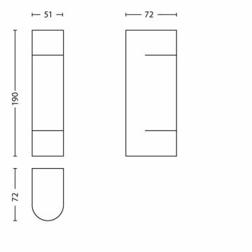 Philips - LED Екстериорен аплик 2xLED/1W/230V IP44