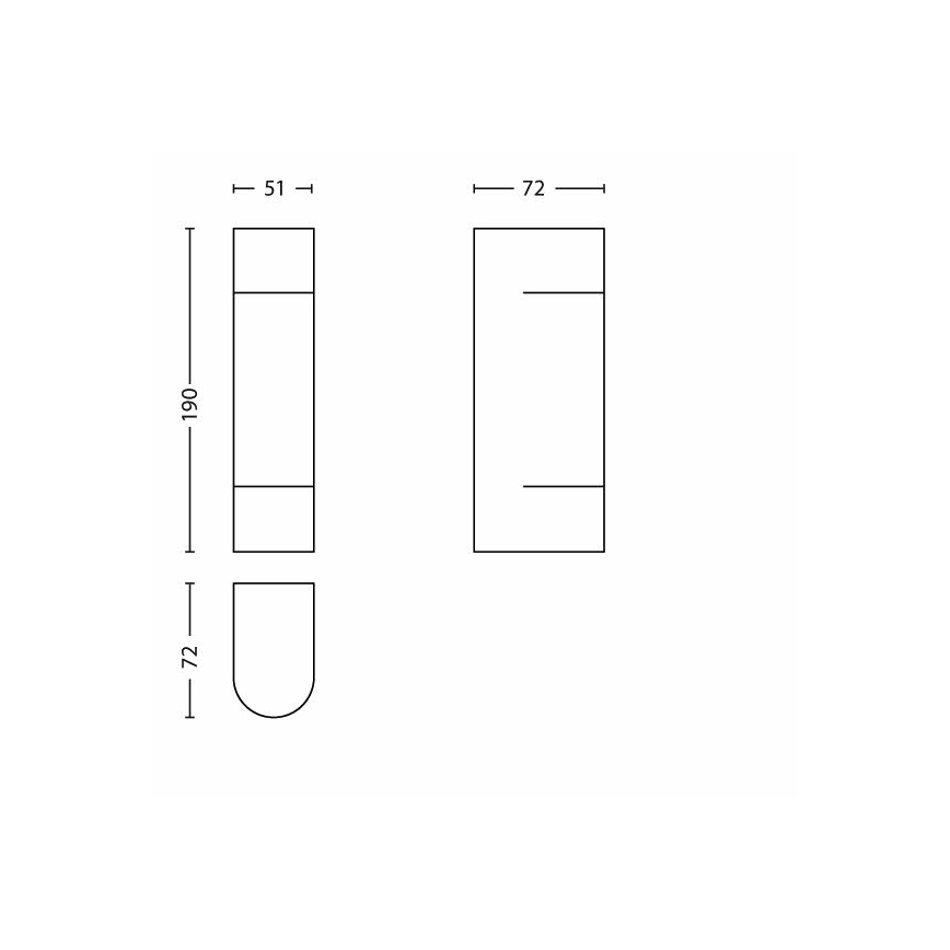 Philips - LED Екстериорен аплик 2xLED/1W/230V IP44