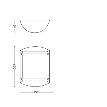 Philips - Екстериорна лампа 1xLED/6W/230V IP44