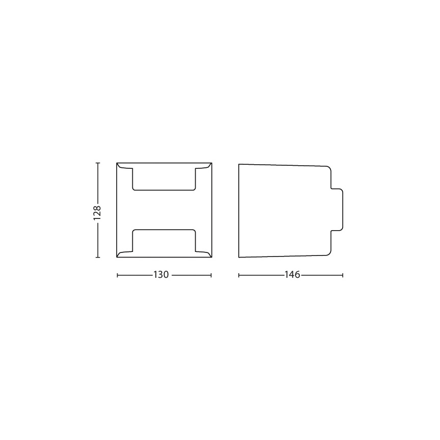 Philips - Екстериорен аплик 2xLED/4,5W/230V IP44