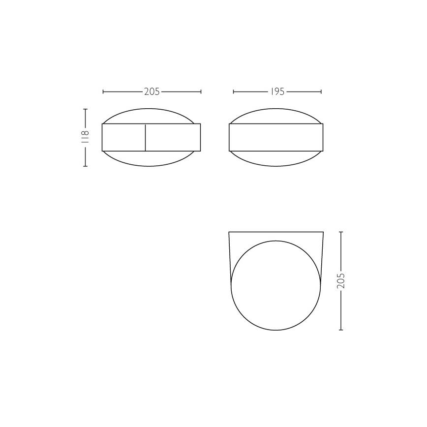 Philips - Екстериорна Стенна лампа E27/42W IP44