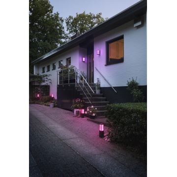Philips - LED RGB Екстериорна лампа Hue IMPRESS 2xLED/8W/230V IP44